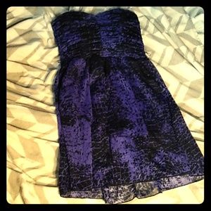 A purple short dress